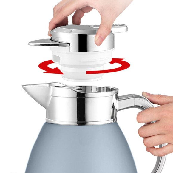 SOGA 2.3L Blue Stainless Steel Insulated Vacuum Flask – Hot & Cold Drink Bottle - Picture 7 of 8